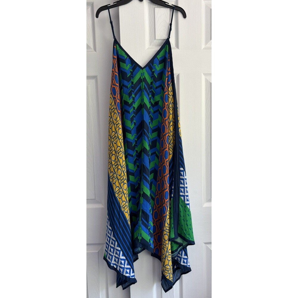 Jealous Tomato Colorful Print Sleeveless Strappy Casual Dress Bohemian Boho Sz M
